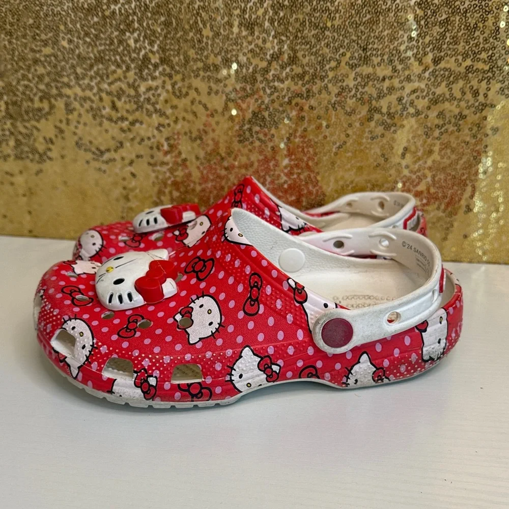 Sanrio Kids Slippers in Red and White